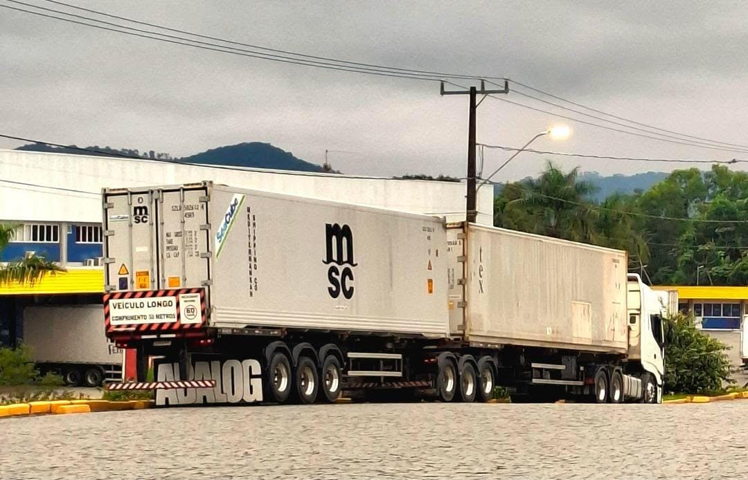 Veículo da frota em operação